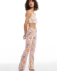 Quzu Natural Dikiş Detaylı Crop Top