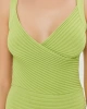 Joın Us Yeşil Ribli Askılı Mini Elbise