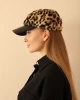 Kaktüs Leopar Desenli Kürklü Kep-LEOPAR