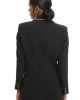 Quzu Siyah Şerit Detaylı Blazer Ceket