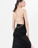 TRINA CROPPED BUSTIER TOP BLACK