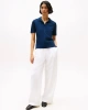 Tommy Hilfiger  Kadın Mavi Polo Yaka T-Shirt