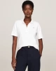 Tommy Hilfiger Kadın Beyaz  Logolu T-Shirt