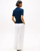 Tommy Hilfiger  Kadın Mavi Polo Yaka T-Shirt
