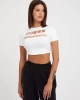 Guess Ön Logolu Crop Üst Kadın