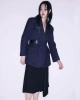 Metalik Çizgili Blazer