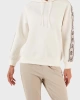 Guess Britney Logo Şeritli Pamuklu Kapüşonlu  Sweat