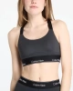 Calvin Klein Kadın Siyah Beli Elastik Bantlı Crop Büstiyer