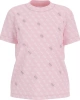 Guess Kadın Pembe 4G Logolu T-Shirt