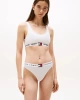 Tommy Hilfiger Kadın Beyaz Logolu Klasik Bikini Külot