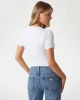 Guess Kadın  Beyaz Slim Fit Logolu T-shirt