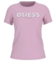 Guess Kadın Pembe  Baskılı T-Shirt