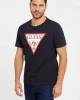 Guess Erkek Cn Ss Lacivert Original Logo T-Shirt