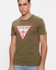 Guess Erkek Üçgen Logolu CN SS Haki T-Shirt