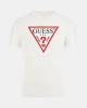 Guess Erkek Beyaz Logolu  T-Shirt