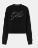 Guess Kadın CN Stones Logo Siyah Sweatshirt