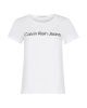 Calvin Klein Kadın Core Logolu Beyaz T-shirt