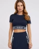 Guess 3 Boyutlu Jakar Logolu Crop Üst Kadın