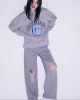 Twist Denim Aplikeli Sweatshirt
