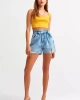 Dilvin Biyeli Crop Top-KAVUNİÇİ
