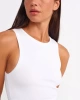 Dilvin crop top-BEYAZ