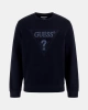 Guess Erkek Es Üçgen Logo Lacivert Sweatshirt