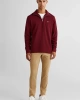 Gant Erkek Bordo Regular Fit Yarım Fermuarlı Sweatshirt