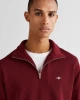 Gant Erkek Bordo Regular Fit Yarım Fermuarlı Sweatshirt