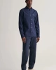 Gant  Erkek Lacivert Slim Fit Düğmeli Yaka Broadcloth Gömlek