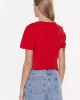 Gues Logolu Kırmızı Kadın  T-Shirt