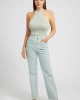 Guess 4G Logolu Melrose  Jean Pantolon Kadın Açık Yeşil