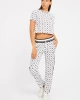 Guess 4G Ve Peony Logolu Scuba Düz Kesim Pantolon