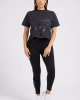 Guess Adele Crop Kadın Siyah T-Shirt