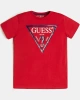 Guess Çocuk Üçgen Logolu Kırmızı  T-Shirt