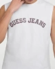 Guess Erkek Beyaz Kolej Baskılı Atlet