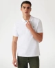 Guess Erkek Beyaz Yıkamalı Polo Tişört