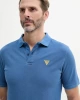 Guess Erkek Lacivert Basic Polo Tişört