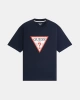 Guess Erkek Lacivert Üçgen Logolu  T-Shirt