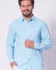 Guess Erkek Mavi Katlanabilir Kollu Gömlek