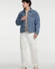 Guess Erkek  Mavi  Oversized Denim Trucker Ceket