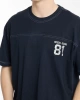 GUESS Erkek Mavi T-shirt - Logolu, Regular Fit