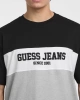 Guess Erkek Mavi Yatay Çizgili Tişört