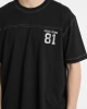 GUESS Erkek Siyah Pamuk T-shirt Logolu, Regular Fit
