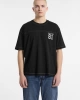 GUESS Erkek Siyah Pamuk T-shirt Logolu, Regular Fit