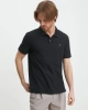 Guess Erkek Siyah Üçgen Polo T-Shirt