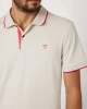 Guess Erkek  Krem Sterch Polo  T-Shirt