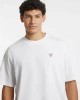 Guess Jeans Erkek Beyaz Mini Üçgen Logolu T-Shirt