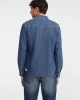 Guess Jeans Erkek Mavi Slim Uzun Kol Denim Gömlek