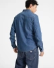 Guess Jeans Erkek Mavi Slim Uzun Kol Denim Gömlek