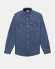 Guess Jeans Erkek Mavi Slim Uzun Kol Denim Gömlek